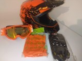 Cumpara ieftin Set casca moto-atv-trotineta-enduro+Ochelari+Manusi+Cagula ,marimi disponibile M si L