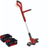 Einhell GE-CT 18/30 Li PXC + Twinpack - Trimmer gazon 300 mm cap cu fir + Set 2 acumulatori Li-Ion 18 V 4 Ah