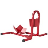 HOMCOM Suport pentru Motocicletă Reglabil pe 3 Nivele, Sistem de Blocare Roți Motocicletă &icirc;n Metal cu Găuri, 60x55x43 cm, Negru | Aosom Romania