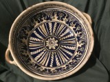 Arta / Traditie - Vas / Castron mare realizat si pictat manual ceramica de Corund / Korond mester olar Mathe Denes !