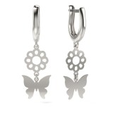 Cercei Argint 925 Femei Atcom, Model 01, 8mm, Sistem Inchidere Lobster, Fără Pietre, Cadou Valentine&#039;s Day/Crăciun, Cutie Bijuterii