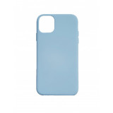 Husa silicon soft-touch compatibila cu Apple IPhone 11, Milky Blue