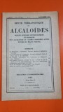 Revue Therapeutique des Alcaloides 4 Serie 40 Annee Nr 8 Decembre 1931
