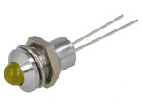 Lampă LED Galbenă &Oslash;8.2mm pentru PCB IP40