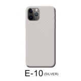 Sticker 3D Carbon Alb E-12 Telefon Mobil - Autocolant Protectie Spate