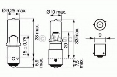 Bec, lampa spate CITROEN C4 Grand Picasso I (UA) (2006 - 2016) BOSCH 1 987 302 232 foto