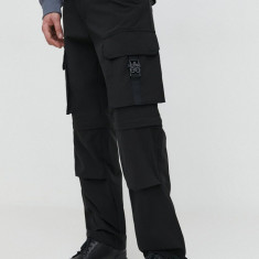 HUGO pantaloni bărbați, culoarea negru, cu fason cargo 50505853