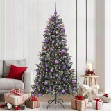 VidaXL Brad de Crăciun artificial cu 300 LED Verde 114 x 114 x 210 cm 3395898