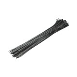 Faseta colier plastic negru 8.8x920mm 100 buc/set Longroad
