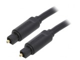 Cablu Toslink 5m Aurit Negru