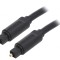 Cablu Toslink 5m Aurit Negru