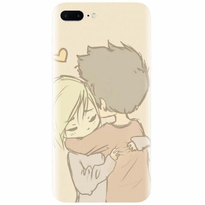 Husa silicon pentru Apple Iphone 7 Plus, Couple Hug