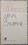 Jurnal de campanie - Geo Dumitrescu