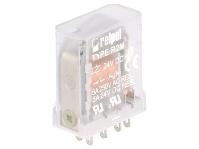 Releu Electromagnetic DPDT 24VDC 10A foto