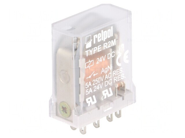 Releu Electromagnetic DPDT 24VDC 10A