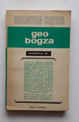 Biblioteca Critica - Geo Bogza Interpretat De: Vianu, Eugen Simion etc foto
