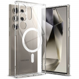 Husa Ringke Fusion Magnetic MagSafe pentru Samsung Galaxy S24 Ultra Transparent, Silicon, Carcasa