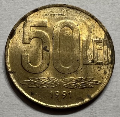 50 Lei 1991, Romania, a UNC foto