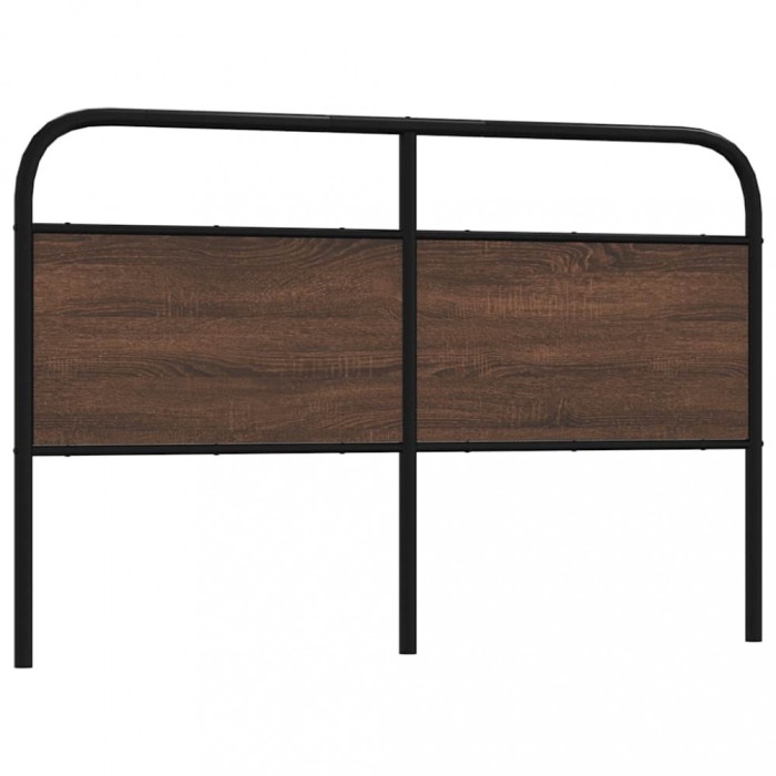 Gossi tablie de pat, stejar maro, 160 cm, lemn prelucrat si otel