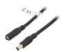 Cablu Prelungitor DC 5,5/2,1 Negru 10m, Goobay