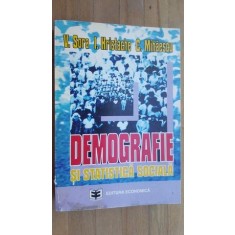 Demografie si statistica sociala- V.Sora, I.Hristache, C.Mihaescu
