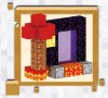 Set Cuburi Magnetice Minecraft Nether, 36 Piese, Joc Constructii, 3+ ani, Baieti/Fete, Creativitate