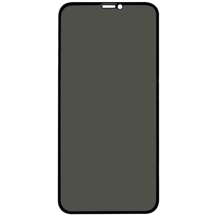 Folie sticla protectie ecran Privacy 5D Full Glue margini negre pentru Apple iPhone X/XS/11 Pro