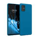 Husa Kwmobile pentru Samsung Galaxy A51, Albastru, Silicon, KWM000010YZ045C, Carcasa