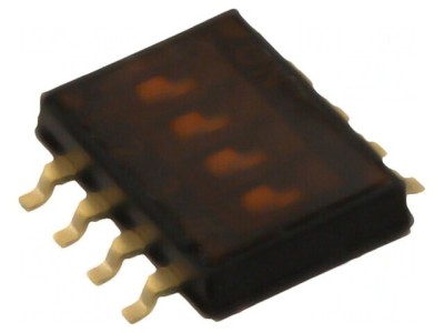 Comutator DIP-SWITCH 4 Secțiuni ON-OFF 24VDC foto