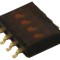 Comutator DIP-SWITCH 4 Secțiuni ON-OFF 24VDC