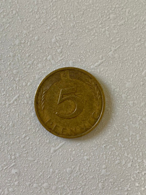 Moneda 5 PFENNIG - 1973 G - Germania - KM 107 (273) foto