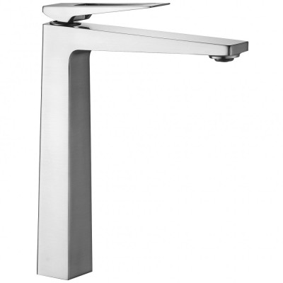 Baterie pentru lavoar Rea PARKER Nickel Brush INOX High foto
