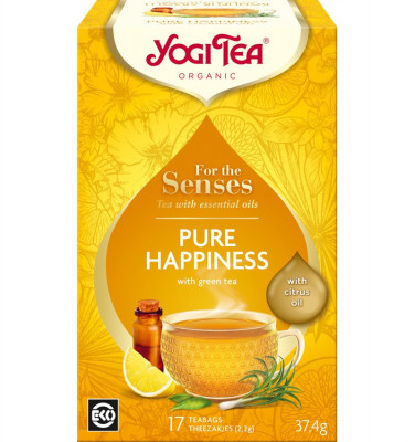 Ceai cu ulei esential, Fericire Pura, bio 37.4g Yogi Tea foto