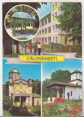 bnk cp Calimanesti - Vedere - circulata - marca fixa foto