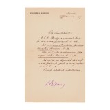 Ion Bianu, scrisoare olografă, 1909