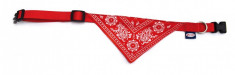 Zgarda nylon - cu bandana - reglabila - 1.6 cm - 3017.2 (Culoare: Negru) foto