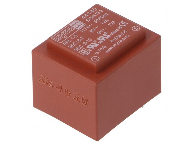 Transformator &Icirc;ncapsulat 2VA 117VAC 9V 9V PCB
