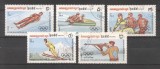 Cambodia 1983 Sport Olympic Winter Games Mi.517-21 used A.137, Stampilat