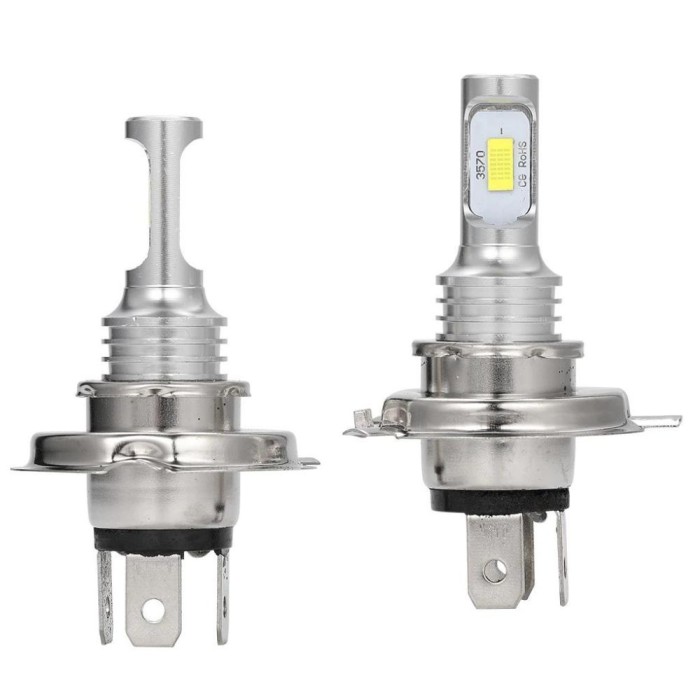 Set 2 Becuri auto LED H4, 160W/set, 12V, 6000K, 12000lm, LED 3570