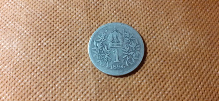 AUSTRIA 1 CORONA 1896 ARGINT