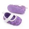Pantofiori mov cu floricele pentru fetite (Marime Disponibila: 6-9 luni