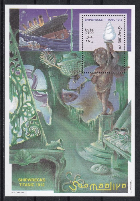 Somalia 1998 - A 86-a aniversare a dezastrului &bdquo;Titanic&rdquo;, Bloc, MNH