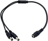 Spliter cablu alimentare cu mufa mama 5.5x2.1 mm la 2x tata 5.5x2.1 mm