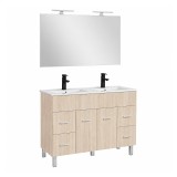 Mobilier baie complet Leziter Neo Prime 120, stejar Sonoma, 122 cm