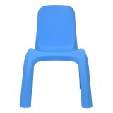 Cumpara ieftin Scaun din Plastic Albastru Mat, Fara Brate, pentru Copii, 38x44x52 cm