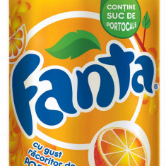 Fanta Portocala Doza 0.33 L, 12 Buc/bax