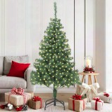 vidaXL Brad de Crăciun artificial Verde 180 x 40 cm PVC