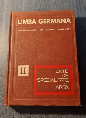 Limba Germana texte de specialitate Arta Ana Zeitler Ratz foto