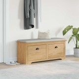 vidaXL Bancă de hol BODO Maro miere 118 x 40 x 50 cm Lemn compozit 42023475