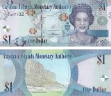 !!! CAYMAN ISLANDS - 1 DOLAR 2014 - P 38 d1 - UNC / PREFIX FOARTE RAR D/4